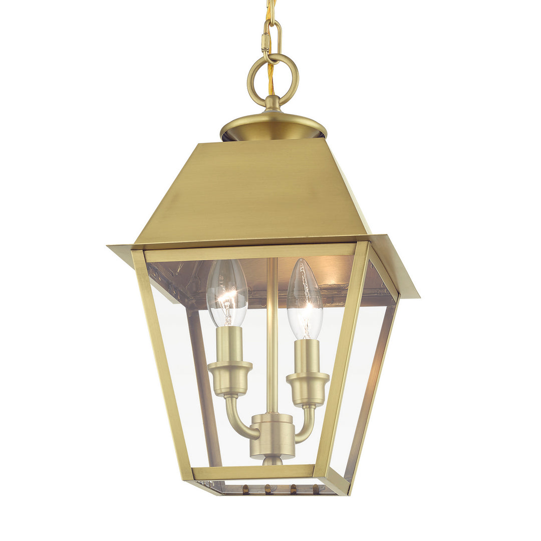 Livex Lighting 27217-08  Wentworth Outdoor Natural Brass