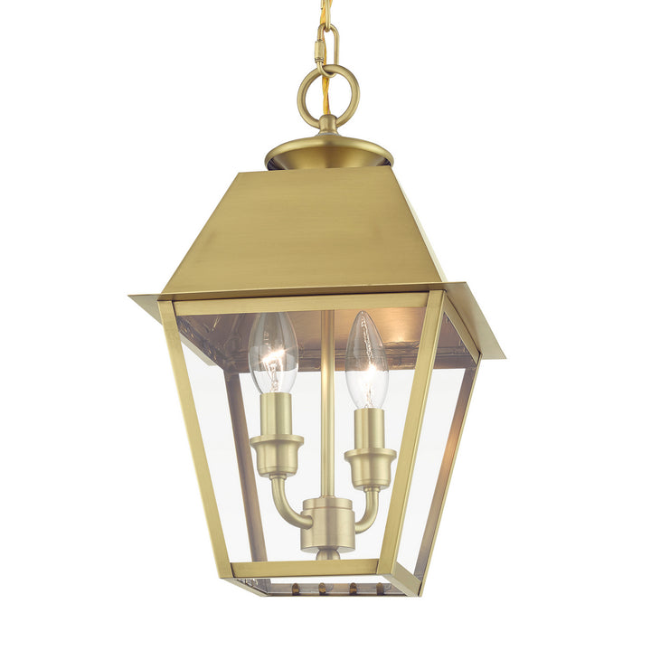 Livex Lighting 27217-08  Wentworth Outdoor Natural Brass