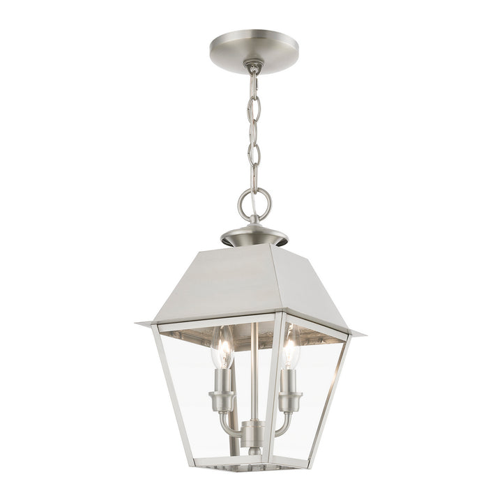 Livex Lighting 27217-91  Wentworth Outdoor Brushed Nickel