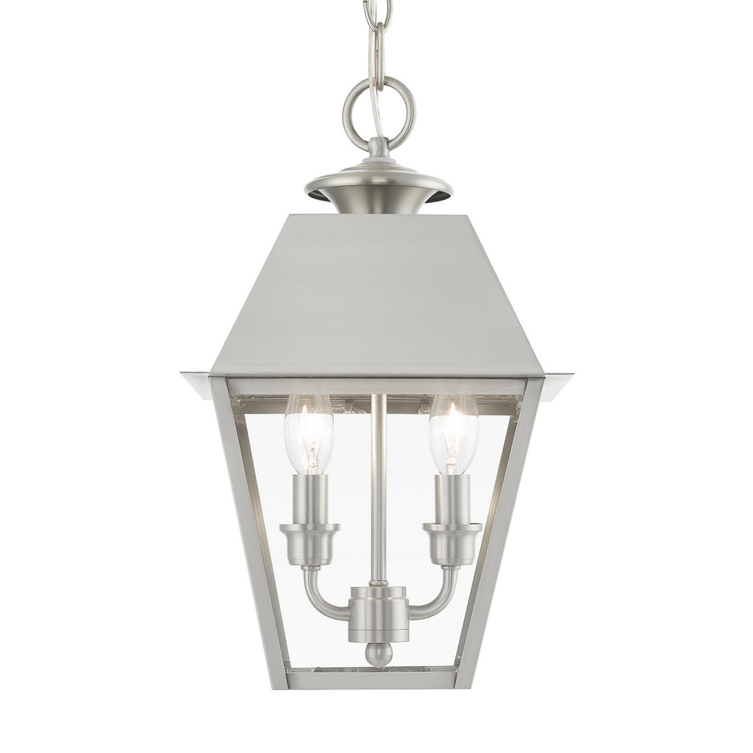 Livex Lighting 27217-91  Wentworth Outdoor Brushed Nickel