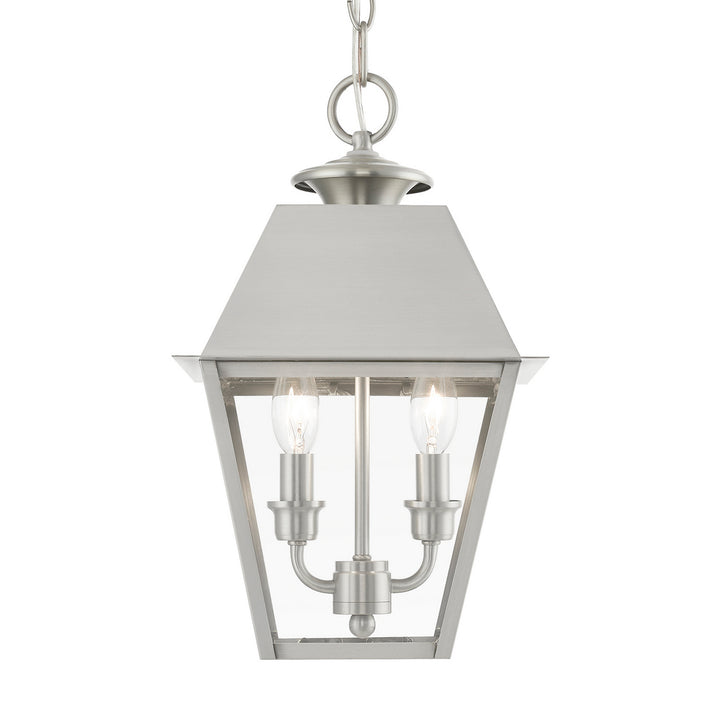 Livex Lighting 27217-91  Wentworth Outdoor Brushed Nickel