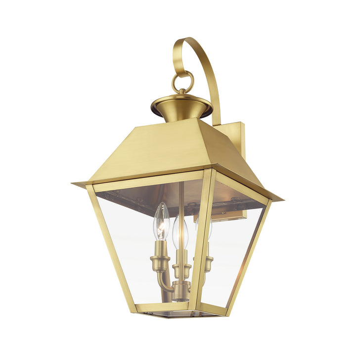Livex Lighting 27218-08  Wentworth Outdoor Natural Brass