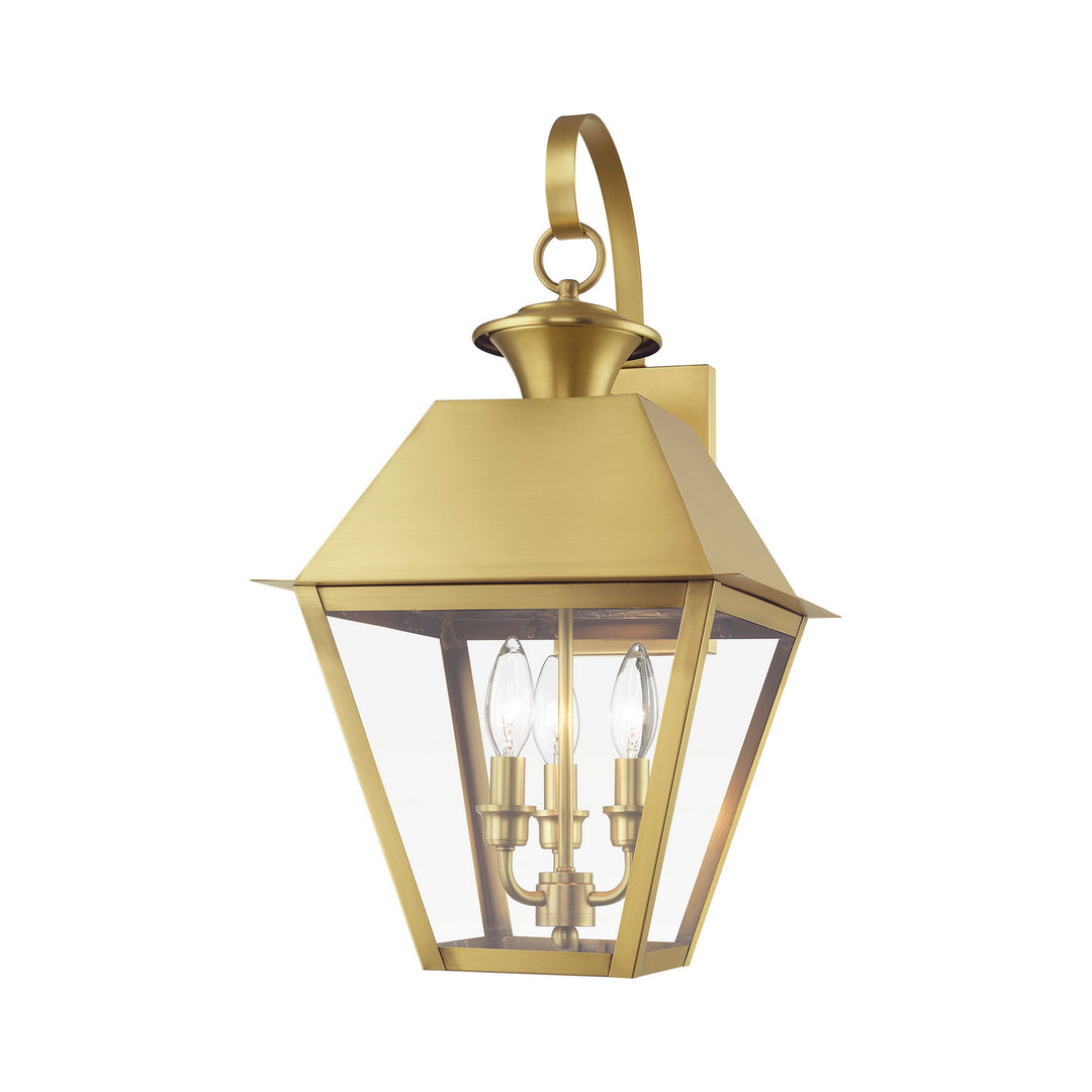 Livex Lighting 27218-08  Wentworth Outdoor Natural Brass
