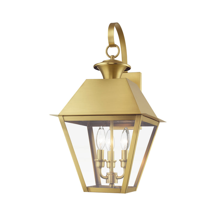 Livex Lighting 27218-08  Wentworth Outdoor Natural Brass