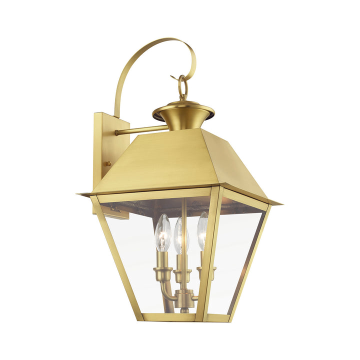 Livex Lighting 27218-08  Wentworth Outdoor Natural Brass