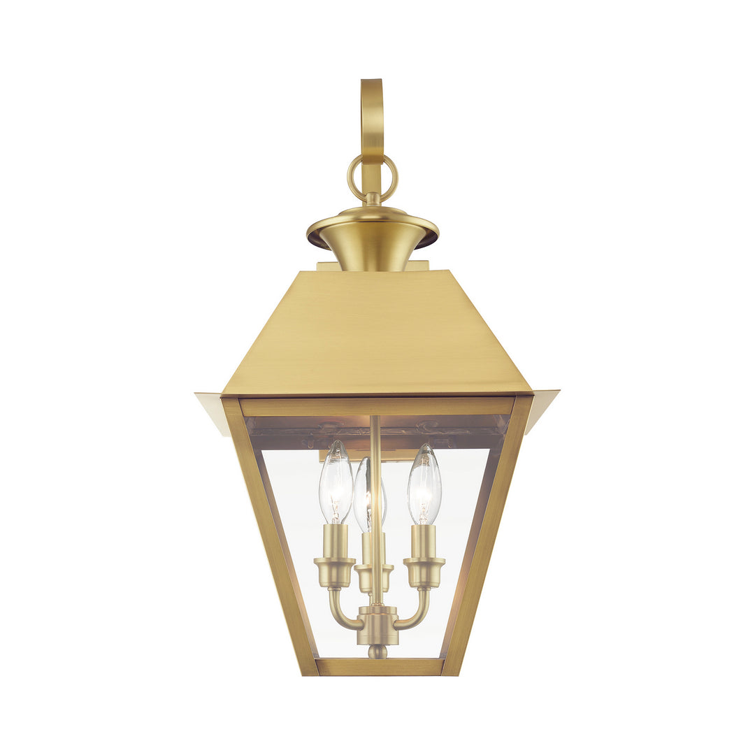Livex Lighting 27218-08  Wentworth Outdoor Natural Brass