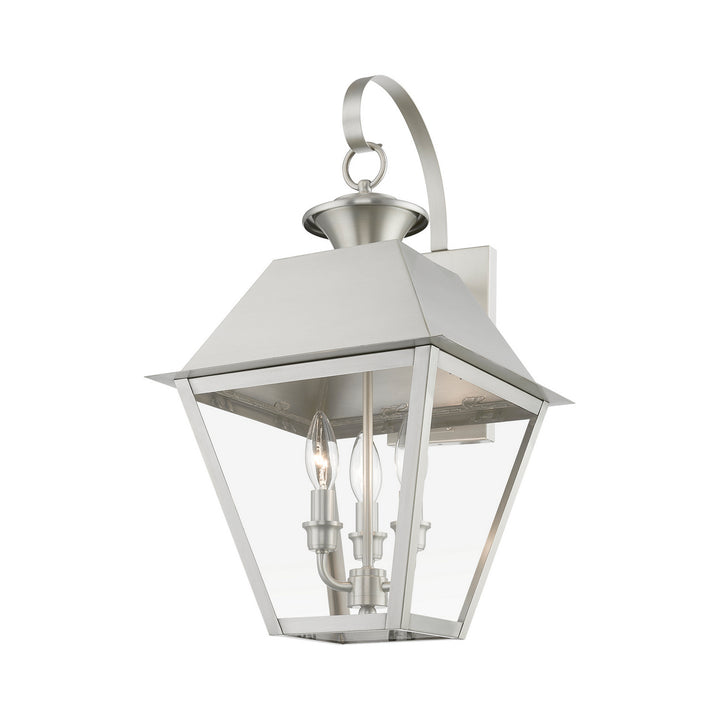 Livex Lighting 27218-91  Wentworth Outdoor Brushed Nickel