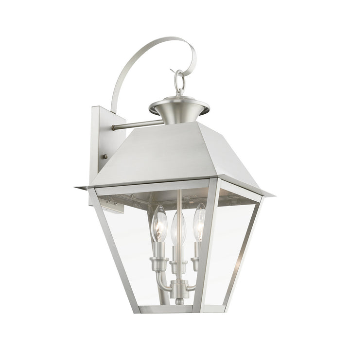 Livex Lighting 27218-91  Wentworth Outdoor Brushed Nickel