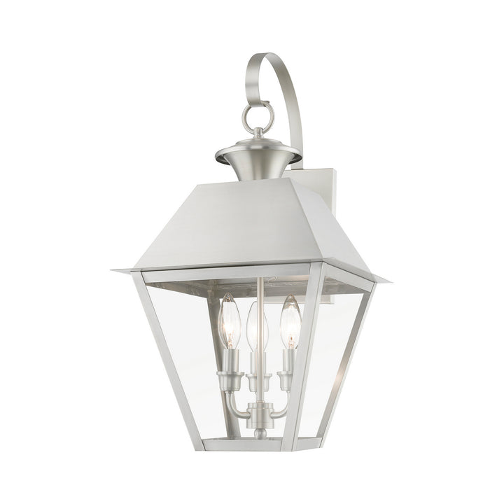 Livex Lighting 27218-91  Wentworth Outdoor Brushed Nickel