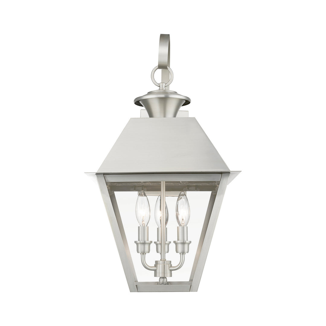 Livex Lighting 27218-91  Wentworth Outdoor Brushed Nickel