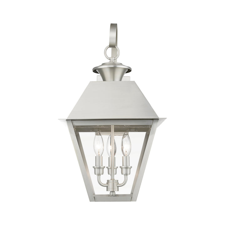 Livex Lighting 27218-91  Wentworth Outdoor Brushed Nickel
