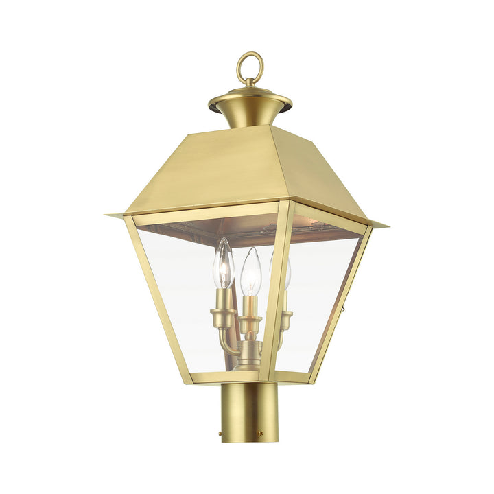 Livex Lighting 27219-08  Wentworth Outdoor Natural Brass