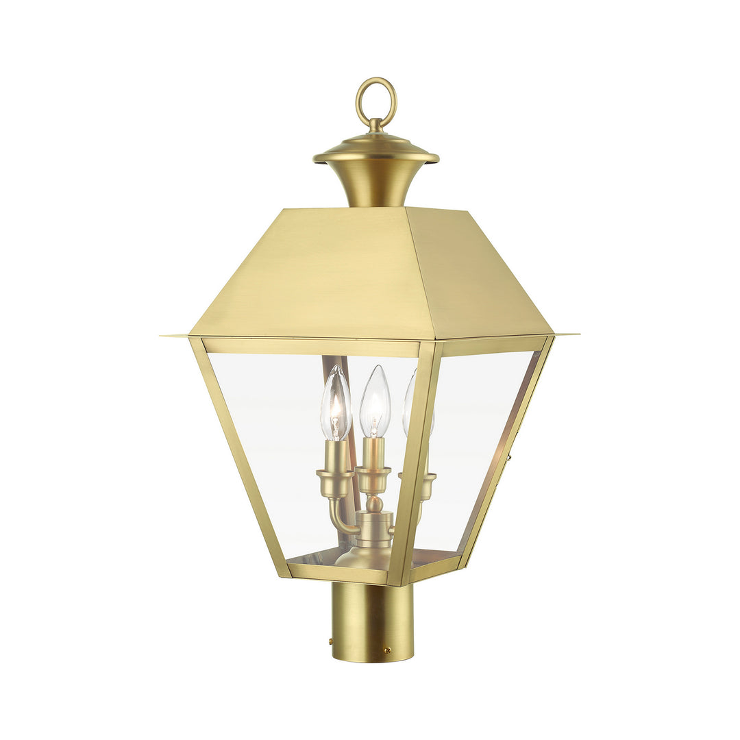 Livex Lighting 27219-08  Wentworth Outdoor Natural Brass