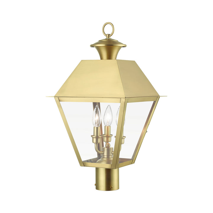 Livex Lighting 27219-08  Wentworth Outdoor Natural Brass