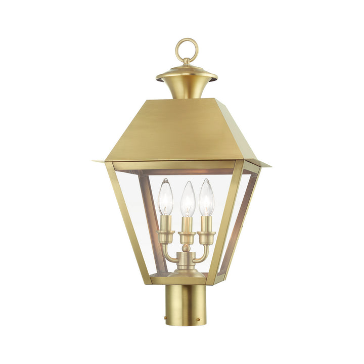 Livex Lighting 27219-08  Wentworth Outdoor Natural Brass