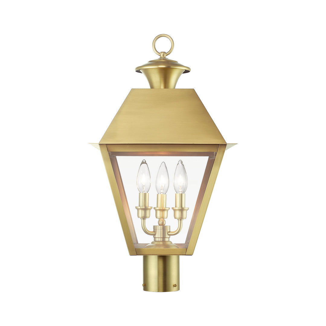 Livex Lighting 27219-08  Wentworth Outdoor Natural Brass