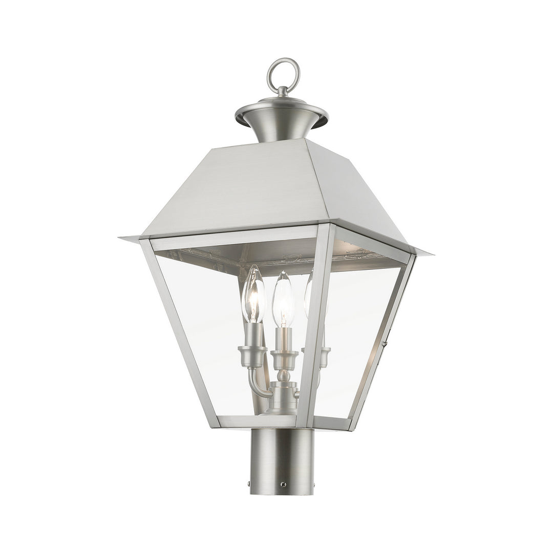 Livex Lighting 27219-91  Wentworth Outdoor Brushed Nickel