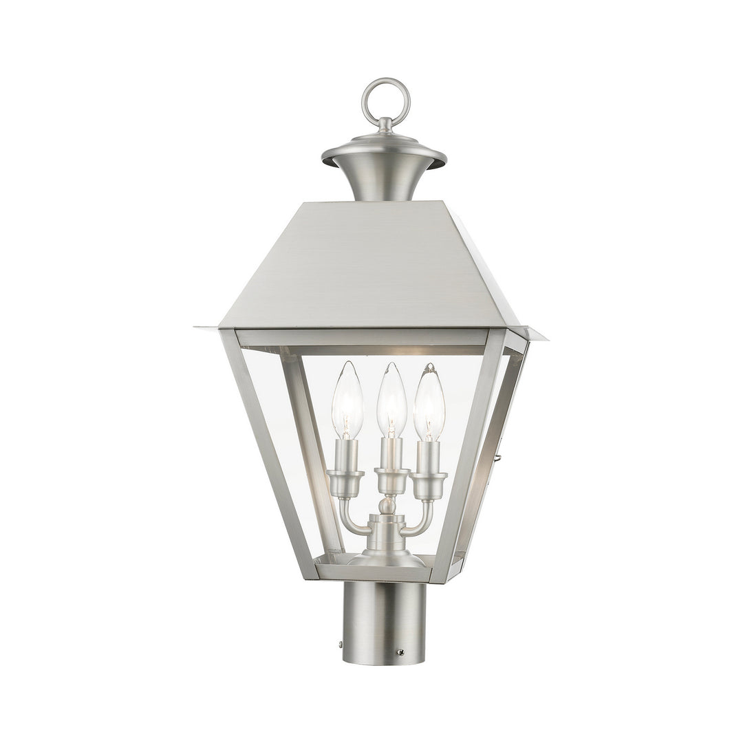 Livex Lighting 27219-91  Wentworth Outdoor Brushed Nickel