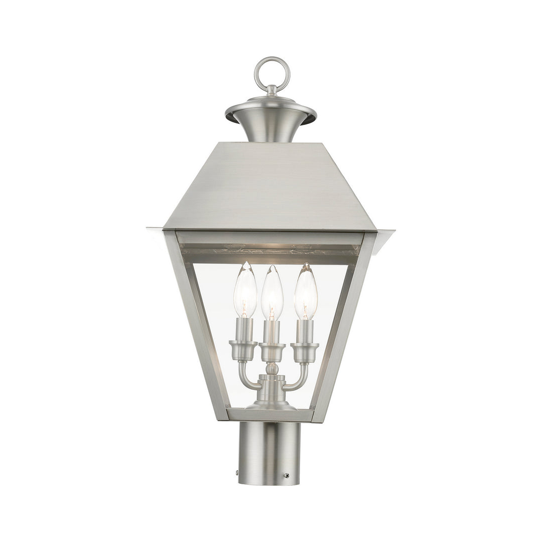 Livex Lighting 27219-91  Wentworth Outdoor Brushed Nickel