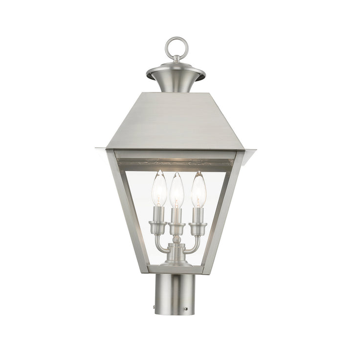 Livex Lighting 27219-91  Wentworth Outdoor Brushed Nickel