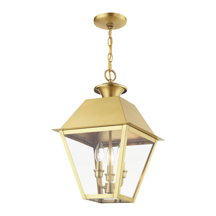 Livex Lighting 27220-08  Wentworth Outdoor Natural Brass