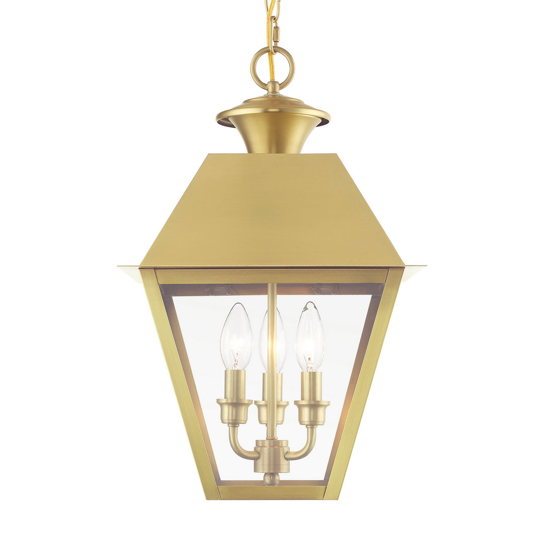 Livex Lighting 27220-08  Wentworth Outdoor Natural Brass
