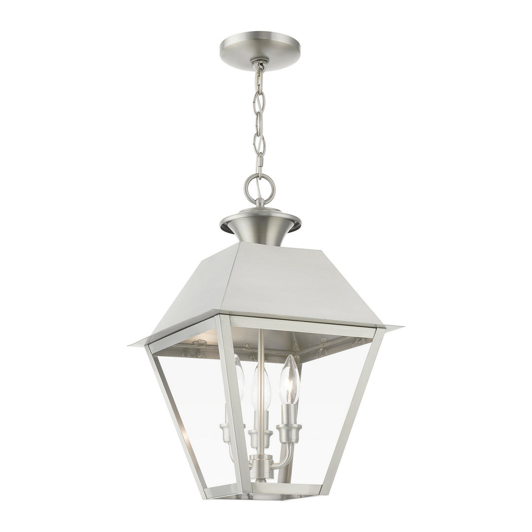 Livex Lighting 27220-91  Wentworth Outdoor Brushed Nickel