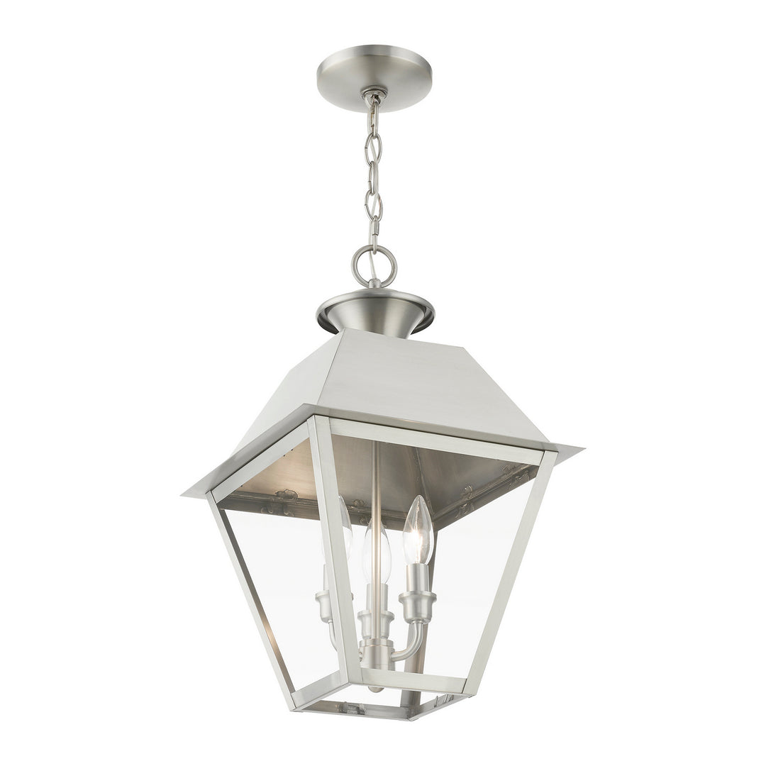 Livex Lighting 27220-91  Wentworth Outdoor Brushed Nickel