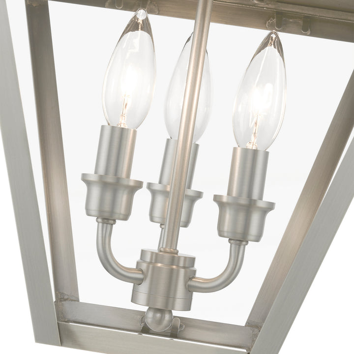 Livex Lighting 27220-91  Wentworth Outdoor Brushed Nickel