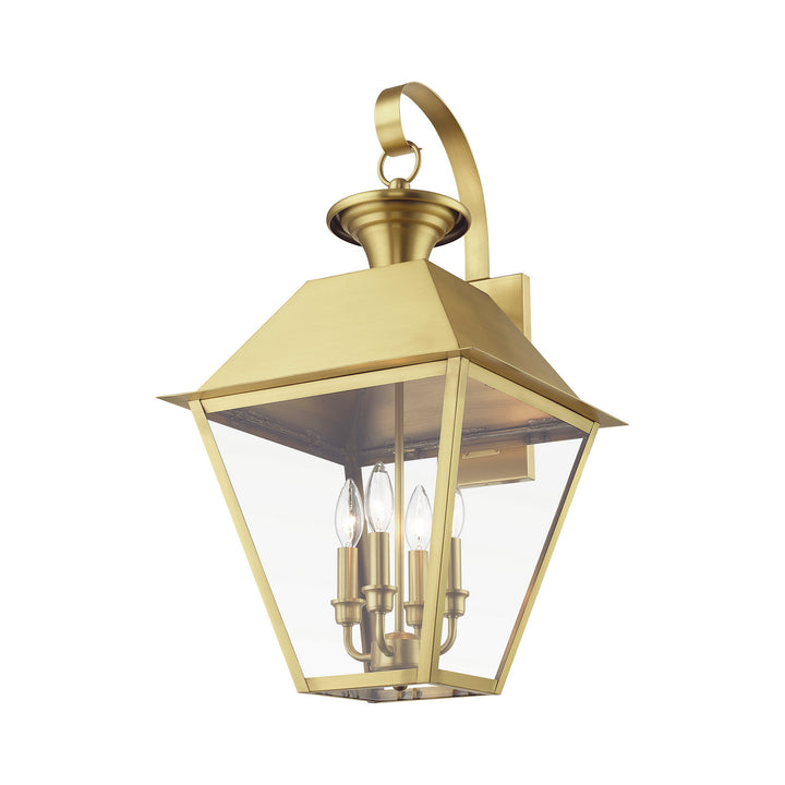 Livex Lighting 27222-08  Wentworth Outdoor Natural Brass