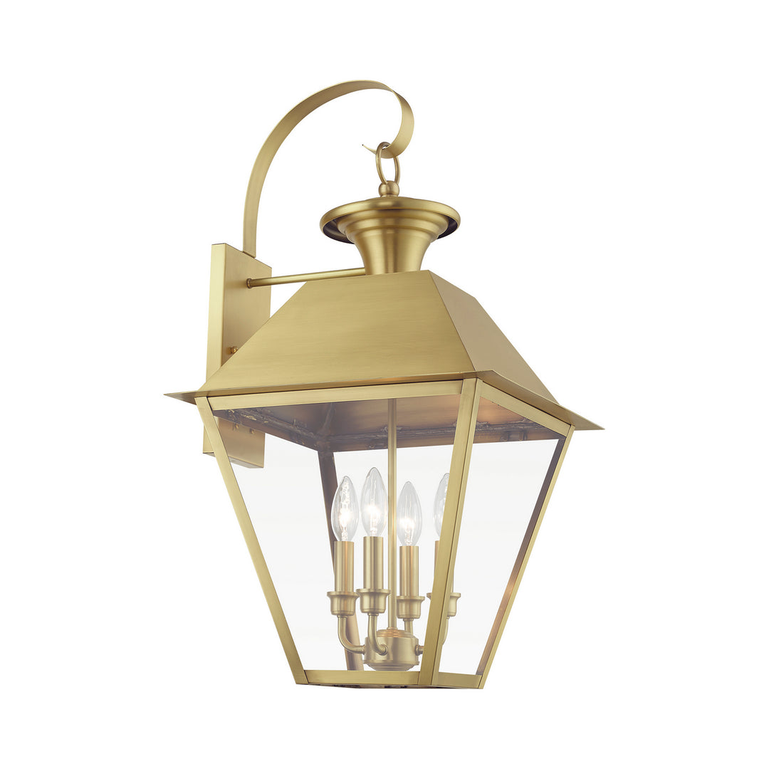 Livex Lighting 27222-08  Wentworth Outdoor Natural Brass