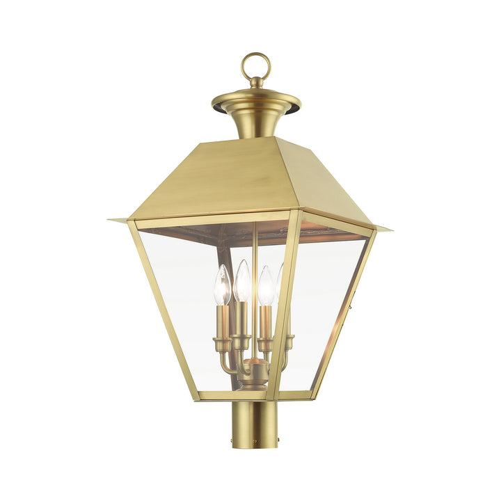 Livex Lighting 27223-08  Wentworth Outdoor Natural Brass