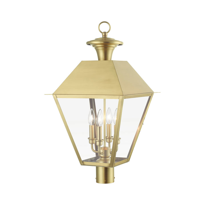 Livex Lighting 27223-08  Wentworth Outdoor Natural Brass