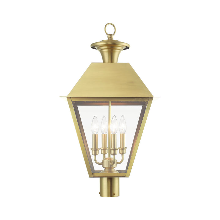 Livex Lighting 27223-08  Wentworth Outdoor Natural Brass