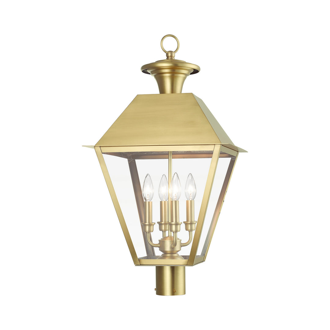 Livex Lighting 27223-08  Wentworth Outdoor Natural Brass