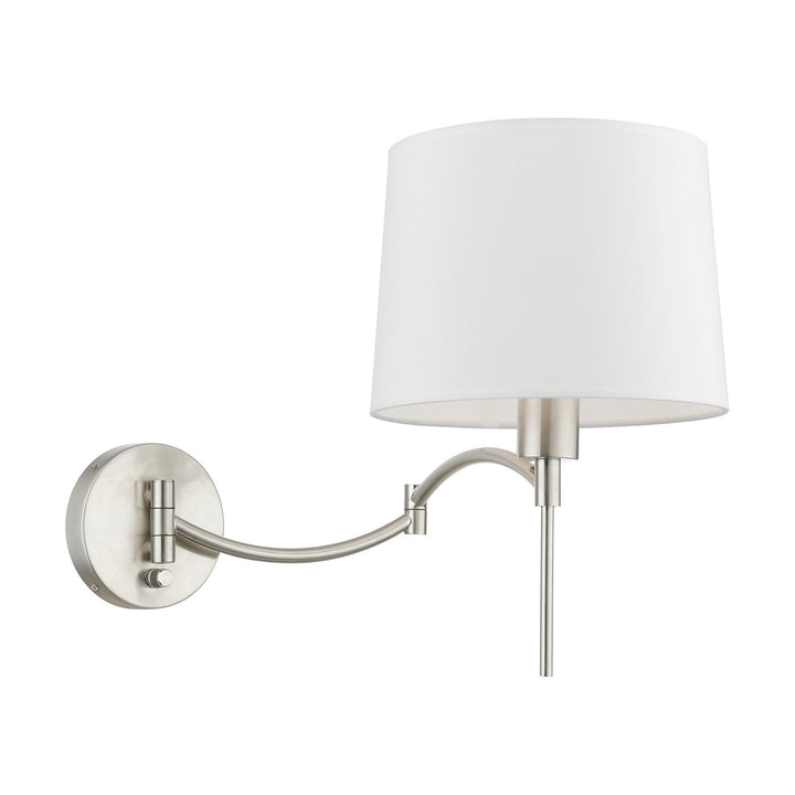 Livex Lighting 40044-91  Swing Arm Wall Lamps Lamp Brushed Nickel