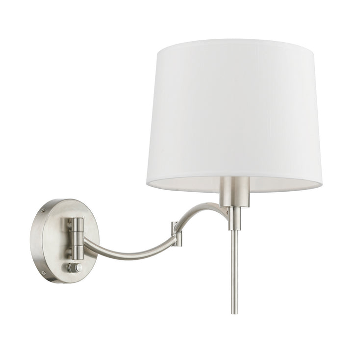 Livex Lighting 40044-91  Swing Arm Wall Lamps Lamp Brushed Nickel