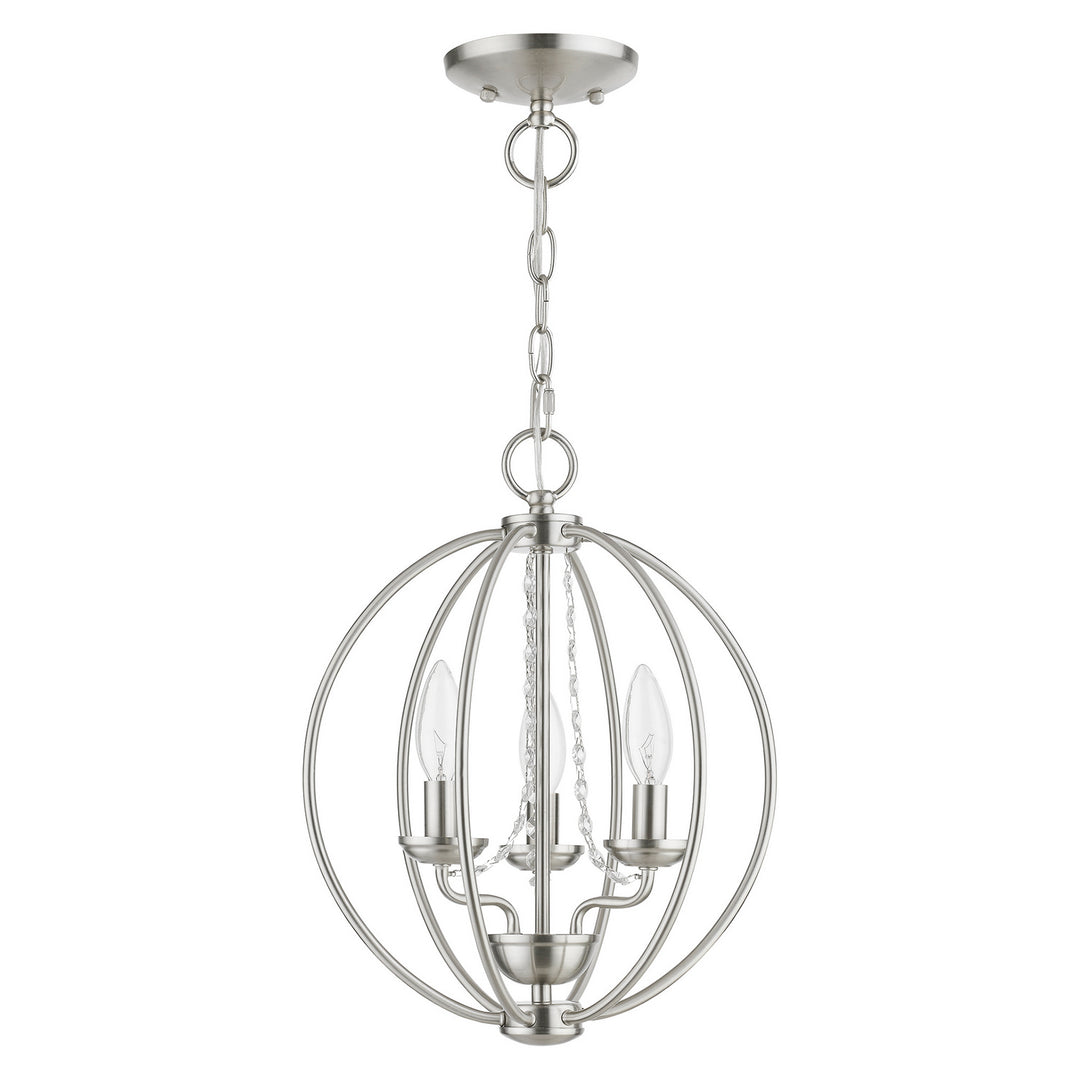 Livex Arabella 40913-91 Chandelier Light - Brushed Nickel