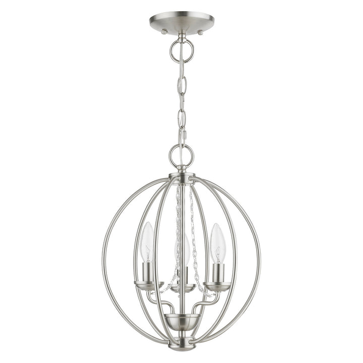 Livex Arabella 40913-91 Chandelier Light - Brushed Nickel