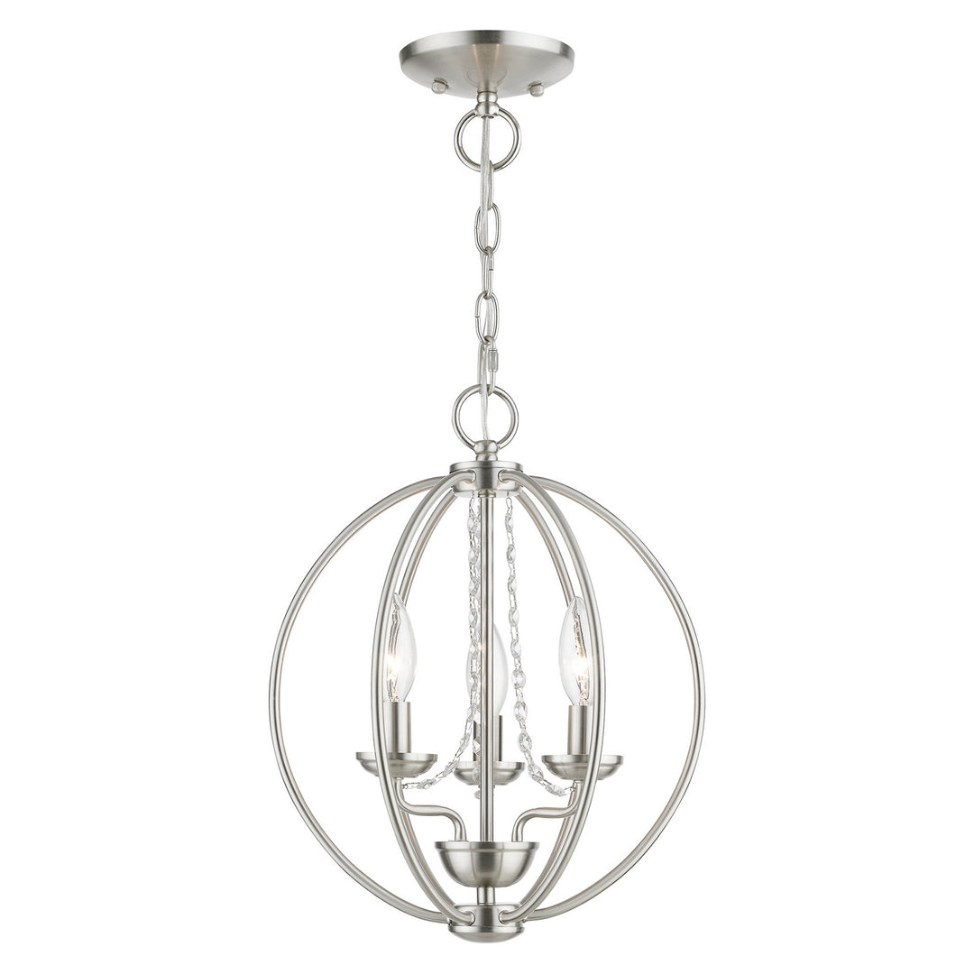 Livex Arabella 40913-91 Chandelier Light - Brushed Nickel