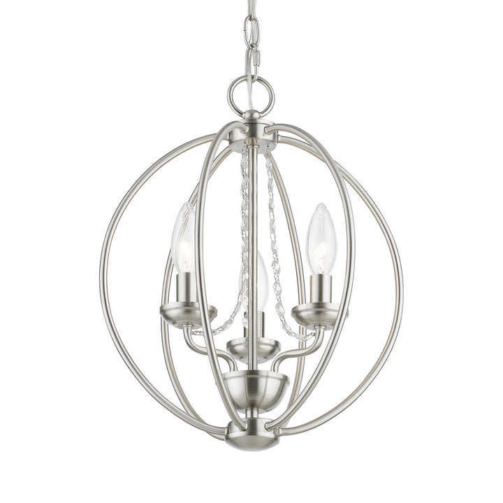 Livex Arabella 40913-91 Chandelier Light - Brushed Nickel