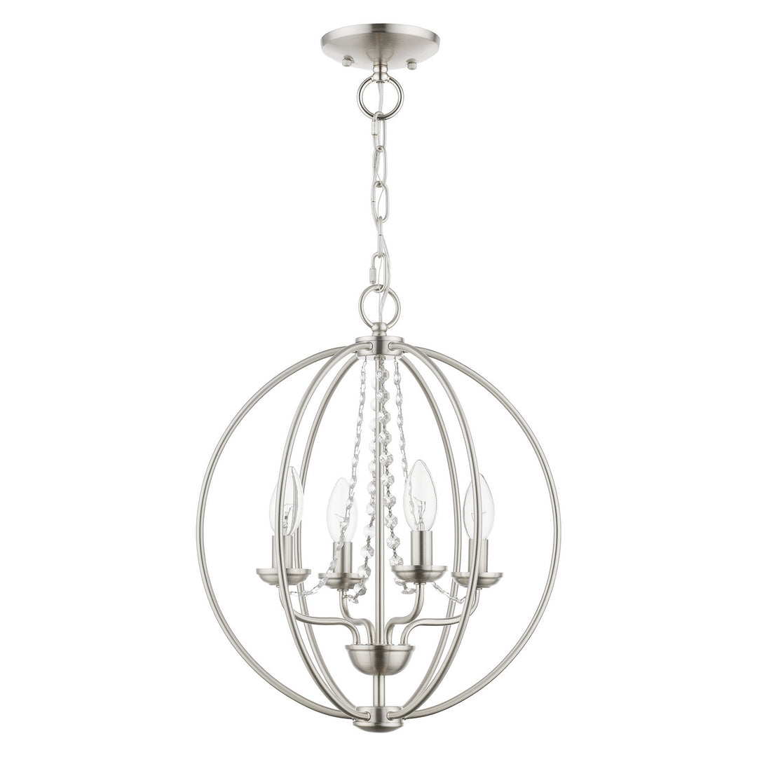 Livex Arabella 40914-91 Chandelier Light - Brushed Nickel