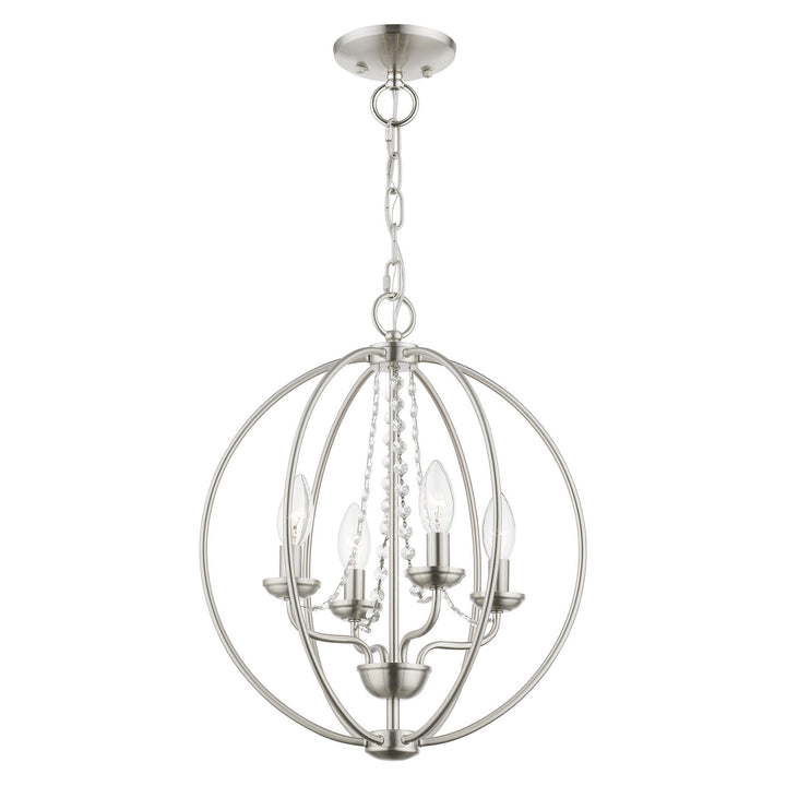 Livex Arabella 40914-91 Chandelier Light - Brushed Nickel