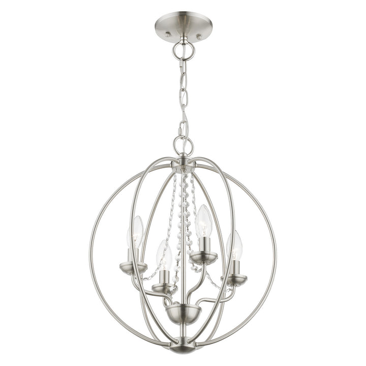 Livex Arabella 40914-91 Chandelier Light - Brushed Nickel