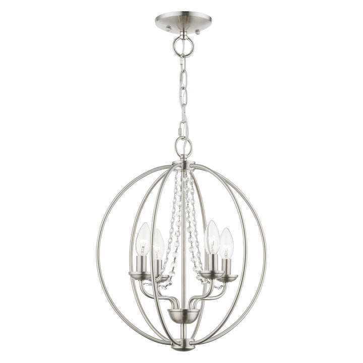 Livex Arabella 40914-91 Chandelier Light - Brushed Nickel