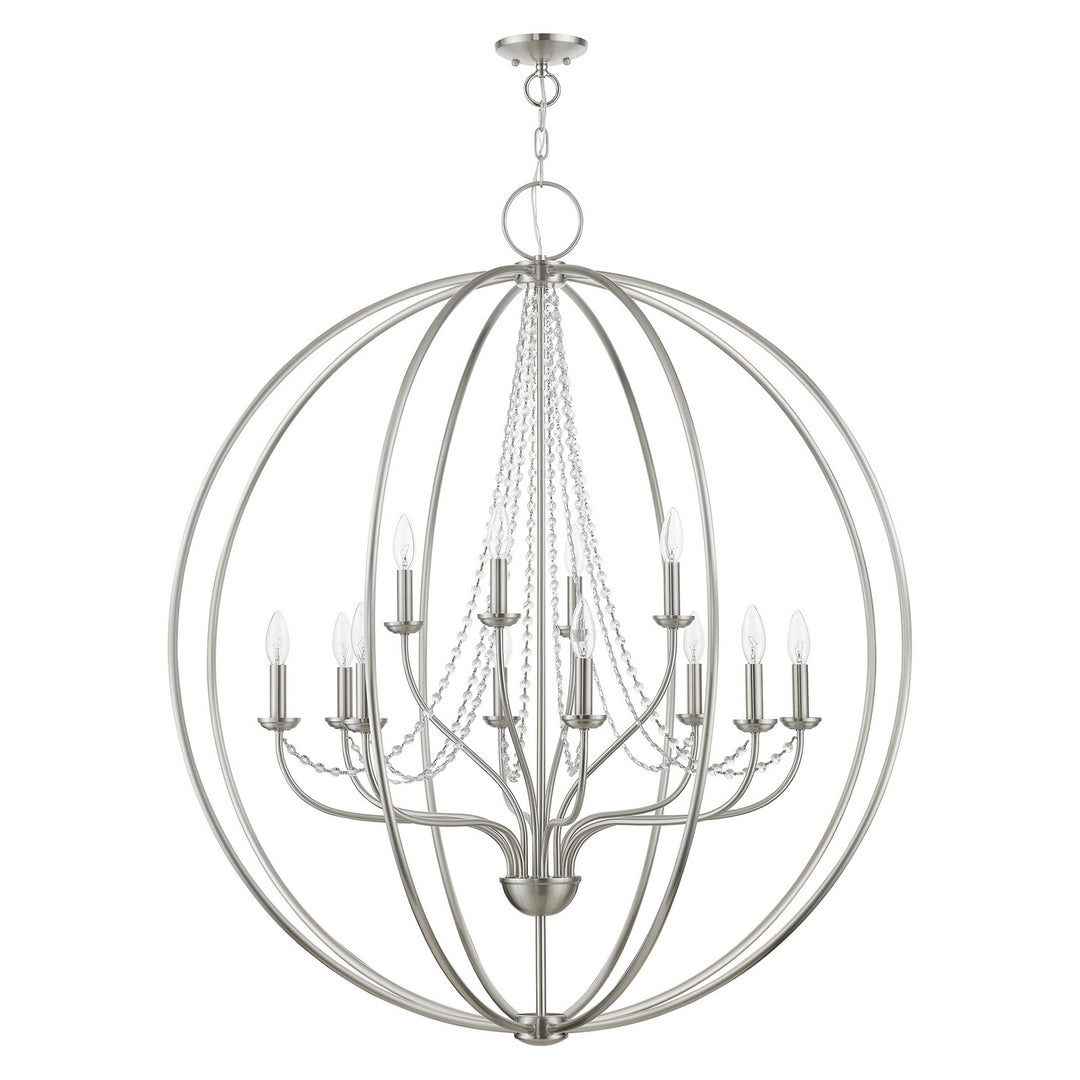 Livex Arabella 40919-91 Chandelier Light - Brushed Nickel