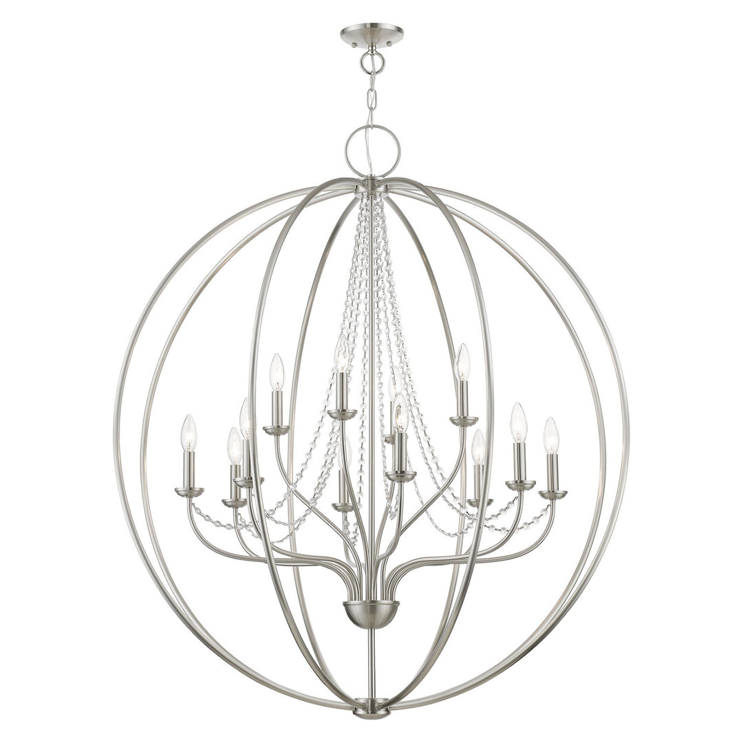 Livex Arabella 40919-91 Chandelier Light - Brushed Nickel