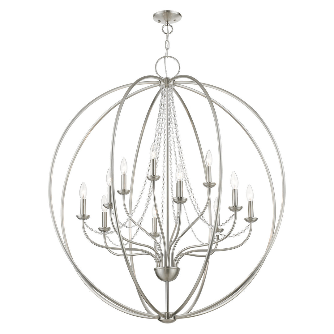 Livex Arabella 40919-91 Chandelier Light - Brushed Nickel