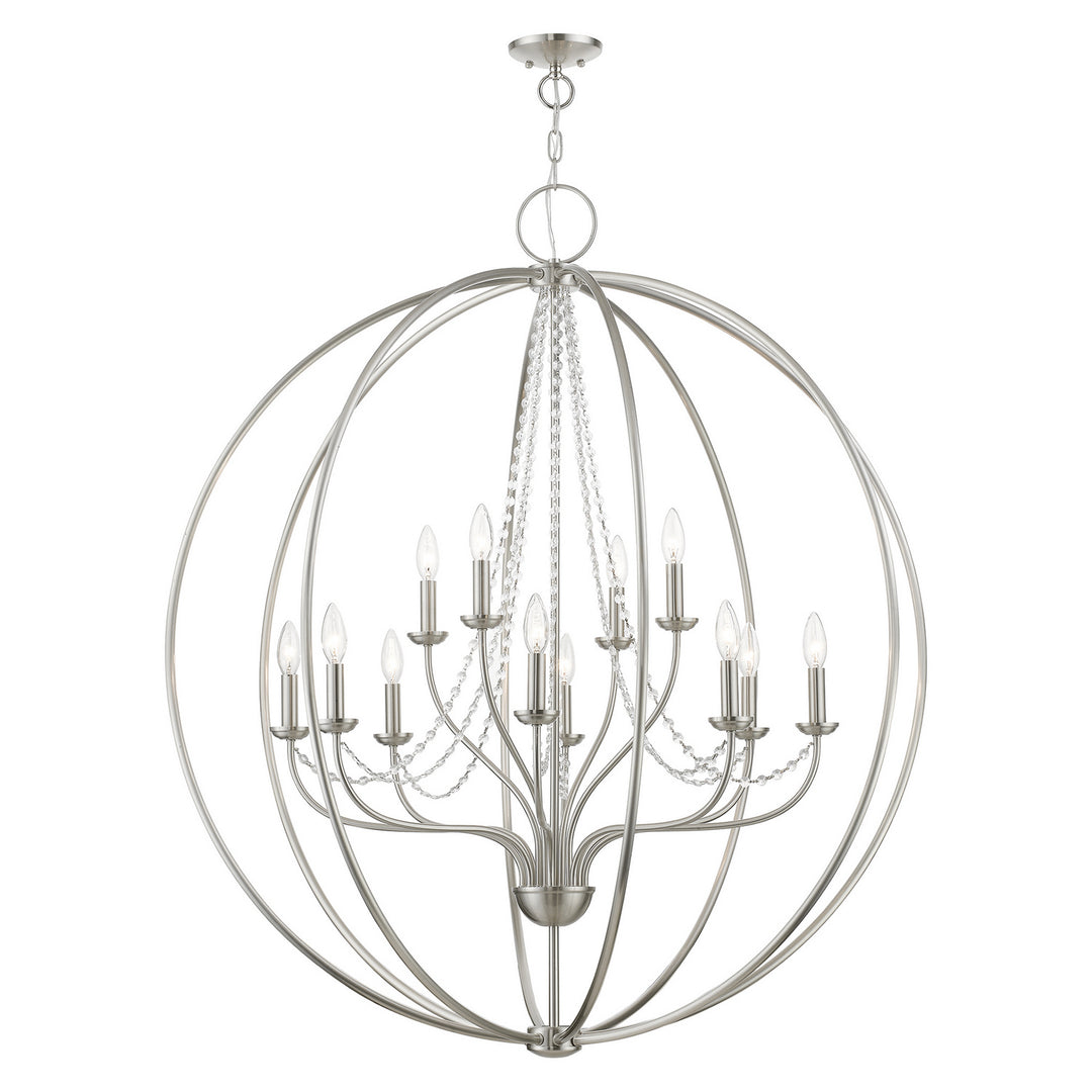 Livex Arabella 40919-91 Chandelier Light - Brushed Nickel