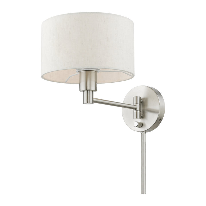 Livex Lighting 40940-91  Swing Arm Wall Lamps Lamp Brushed Nickel